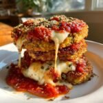 Homemade Air Fryer Eggplant Parmesan Veggie