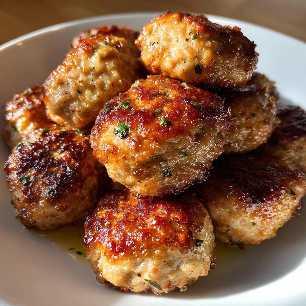 Homemade Air Fryer Turkey Meatball Batch (Lean) - detail 1