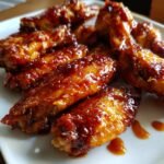 Honey BBQ Buffalo Air Fryer Wings