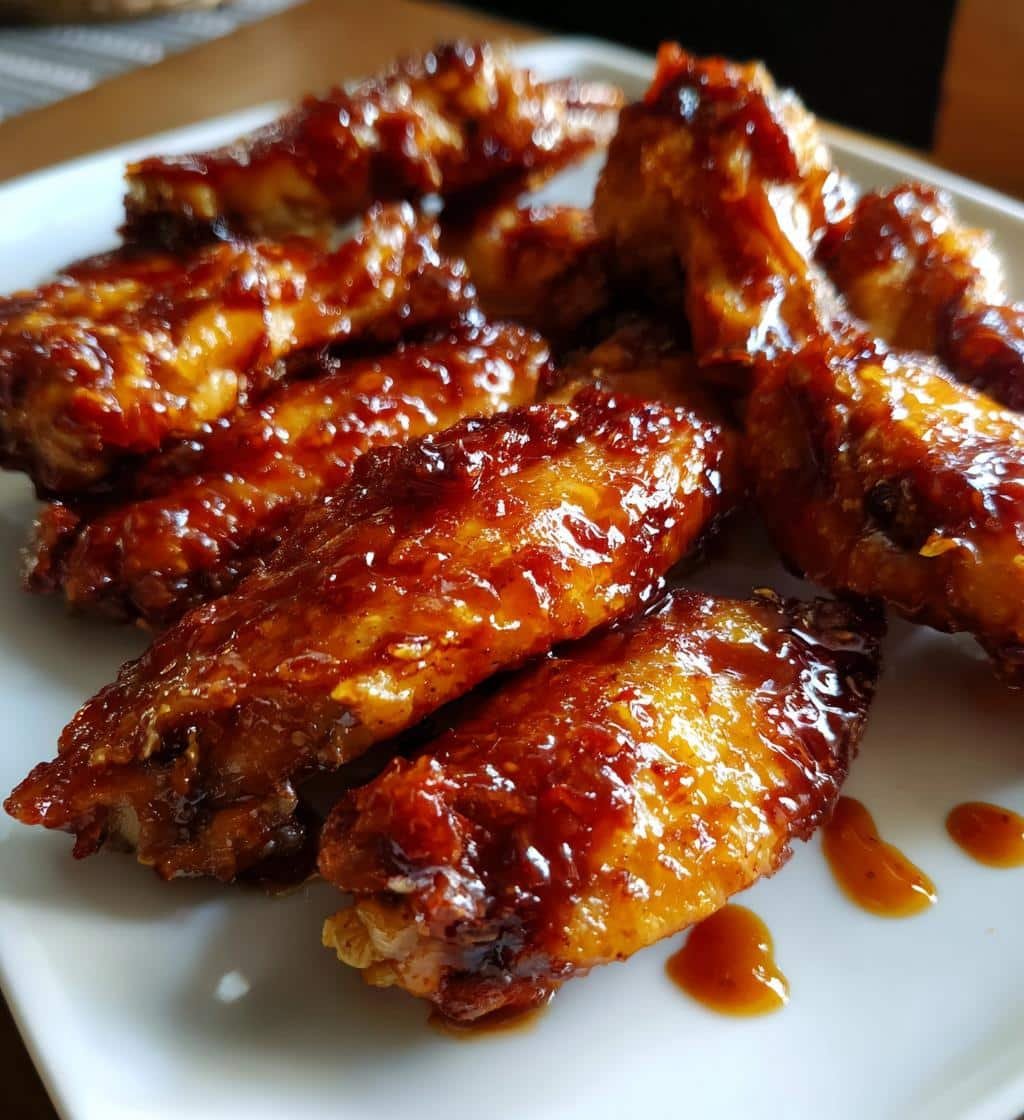 Honey BBQ Buffalo Air Fryer Wings