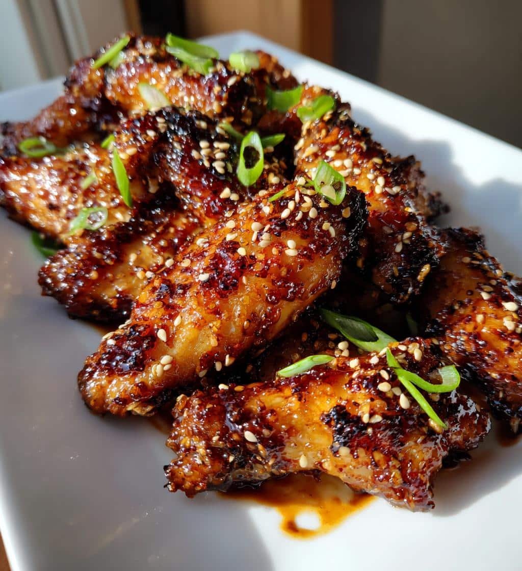 Honey Garlic Air Fryer Wings - detail 1