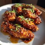 Honey Garlic Air Fryer Wings