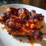 Peach BBQ Air Fryer Drumsticks