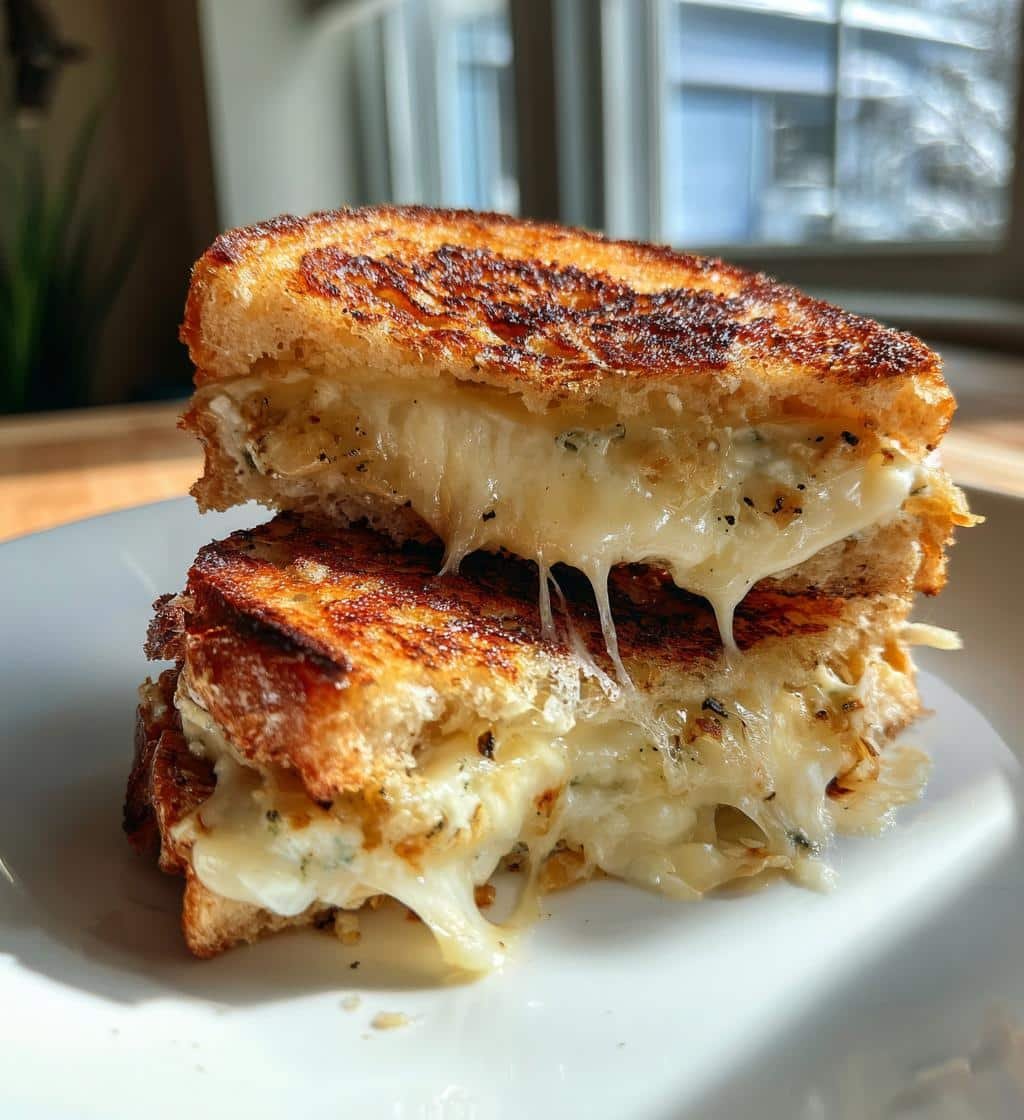 Pear & Gorgonzola Air Fryer Grilled Cheese - detail 1