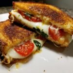 Pizza Margherita Air Fryer Grilled Cheese