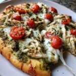 Quick Pesto Chicken Air Fryer Pizza