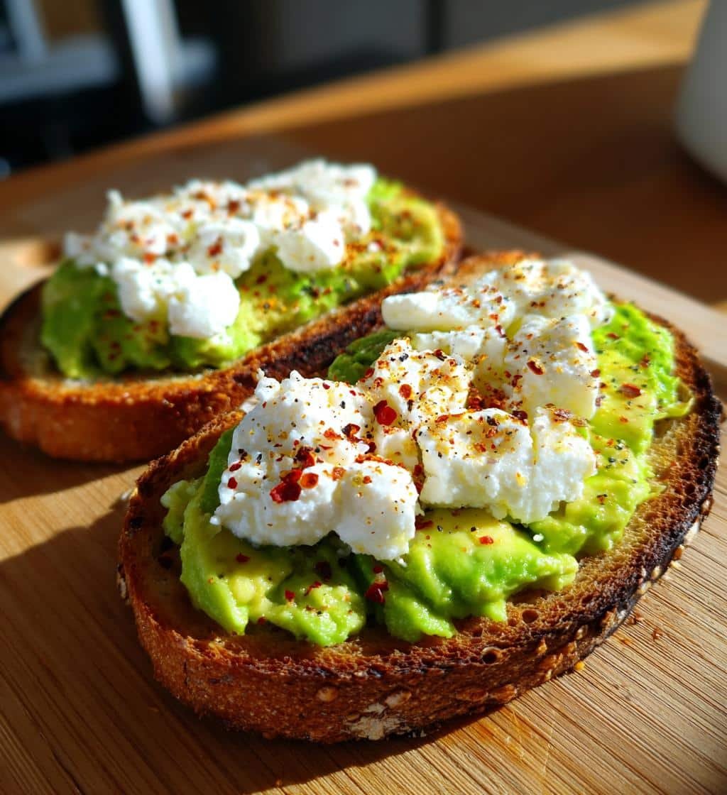 Air Fryer Avocado & Cottage Cheese Protein Toast - detail 1