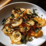 Air Fryer Crispy Garlic & Basil Chips