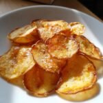 Air Fryer Crispy Garlic Confit Potato Chips