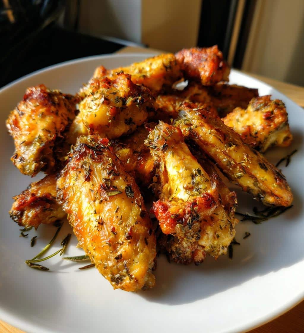 Air Fryer Crispy Garlic & Herb de Provence Wings - detail 1