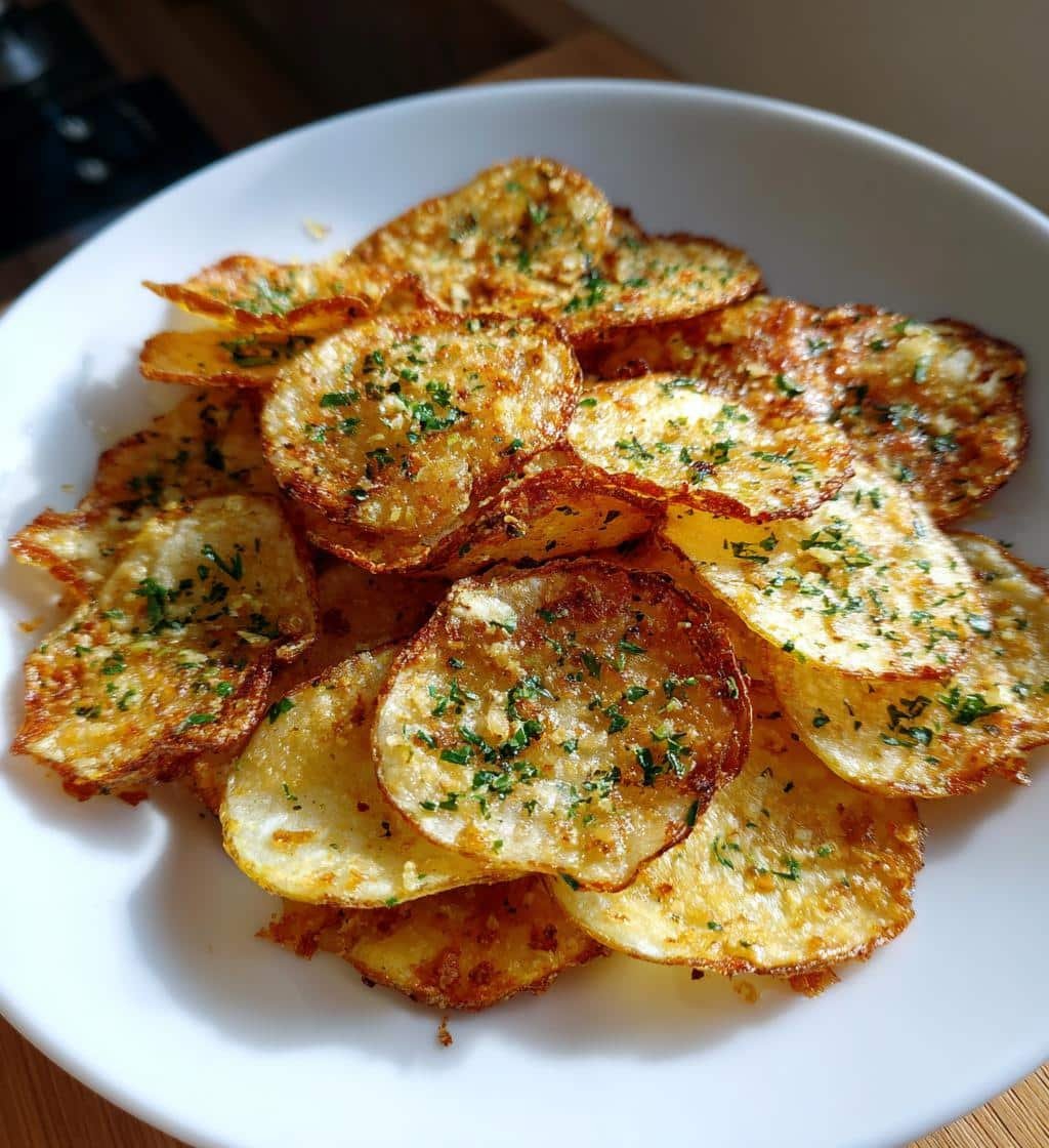 45-Minute Air Fryer Crispy Garlic & Lemon Zest Chips You Can't Resist 4 Air Fryer Crispy Garlic & Lemon Zest Chips - detail 1