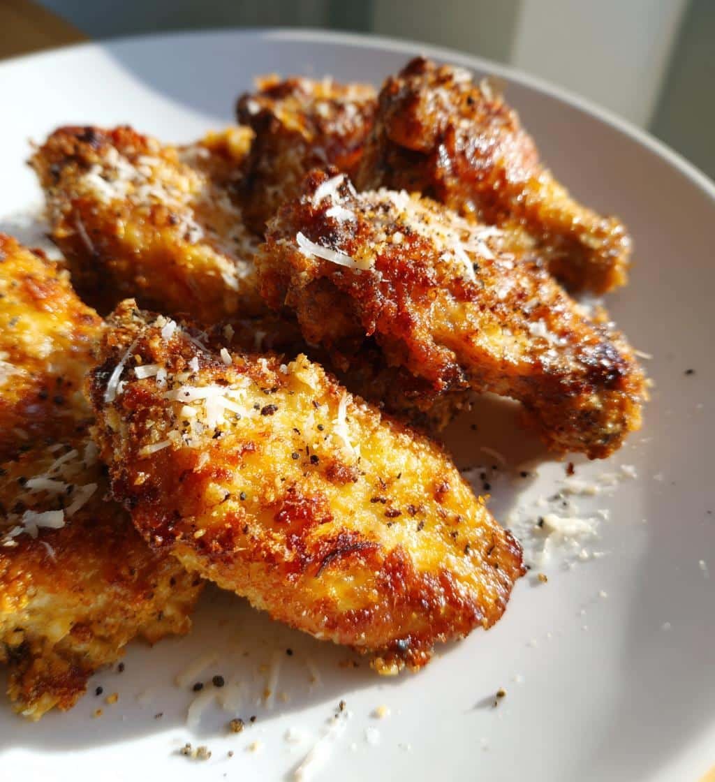 Air Fryer Crispy Parmesan Peppercorn Wings - detail 1
