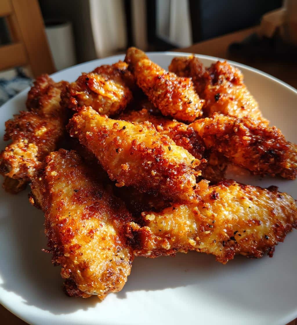 Air Fryer Crispy Parmesan Peppercorn Wings - detail 1