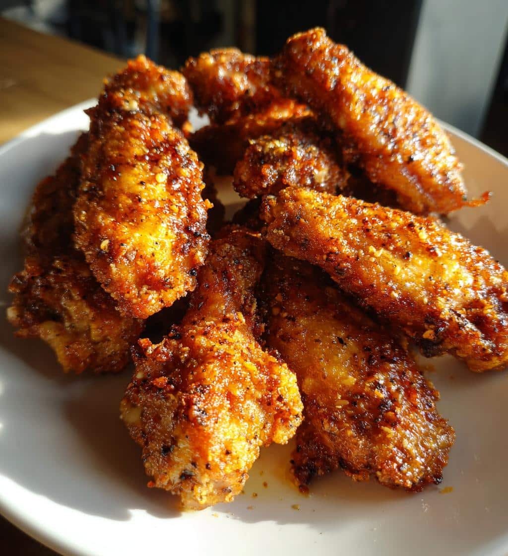 Air Fryer Crispy Parmesan Peppercorn Wings