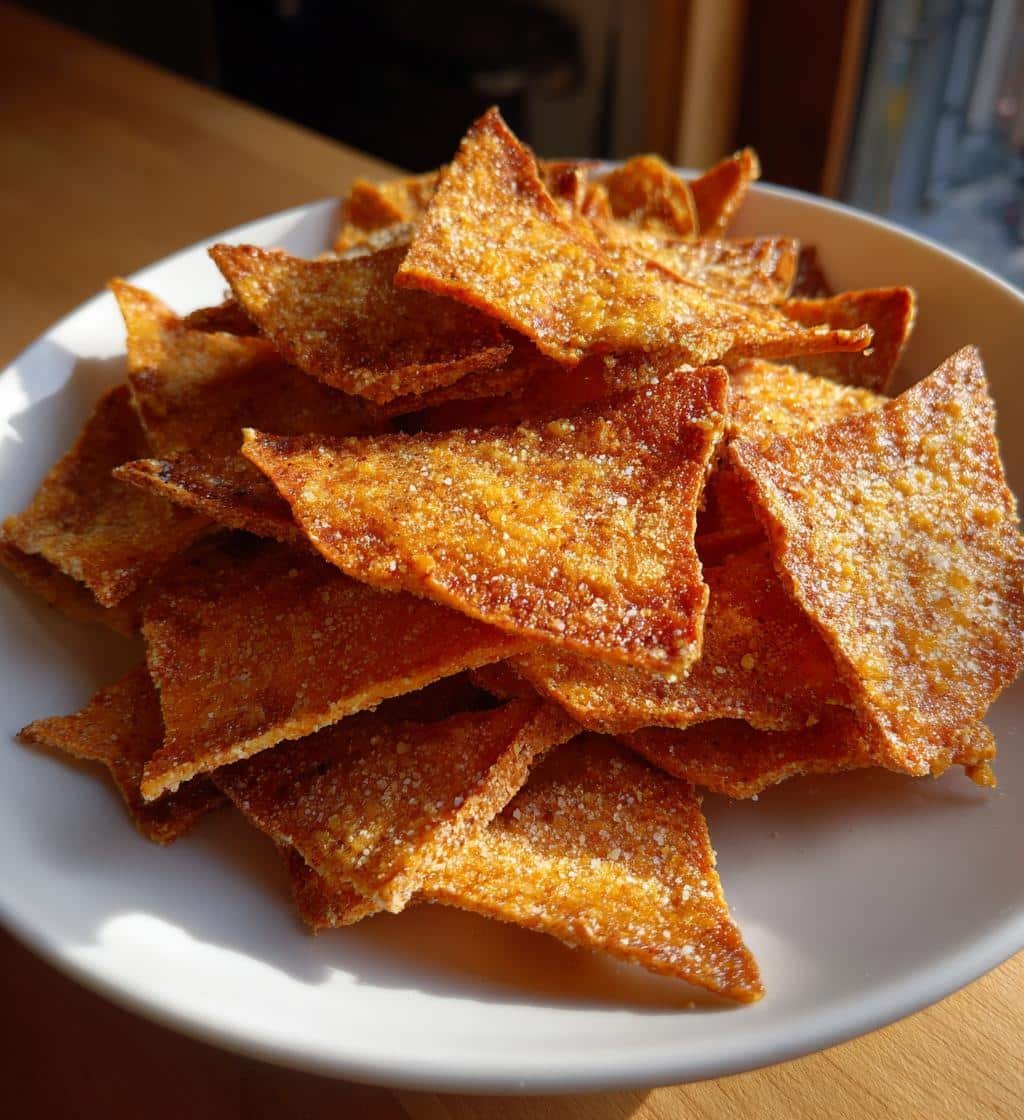 Air Fryer Crispy Rye Bread Chips