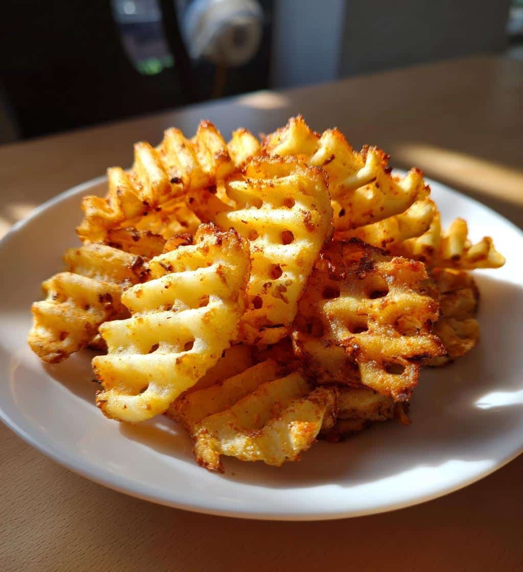 Air Fryer Crispy Waffle Fries - detail 1