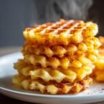 Air Fryer Crispy Waffle Fries