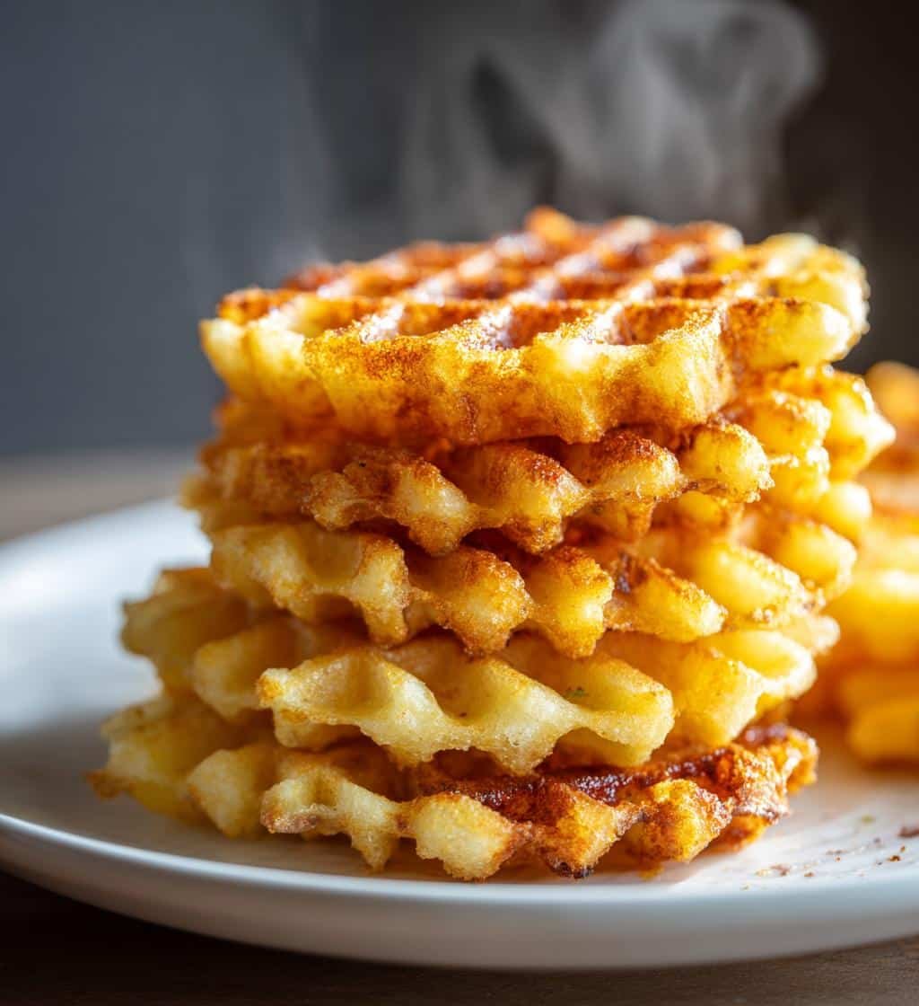 Air Fryer Crispy Waffle Fries