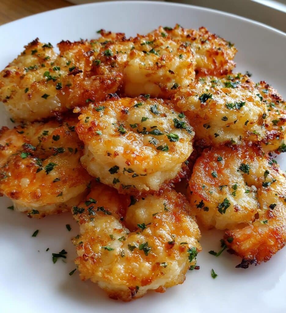 Air Fryer Delicious Baked Garlic Parmesan Shrimp