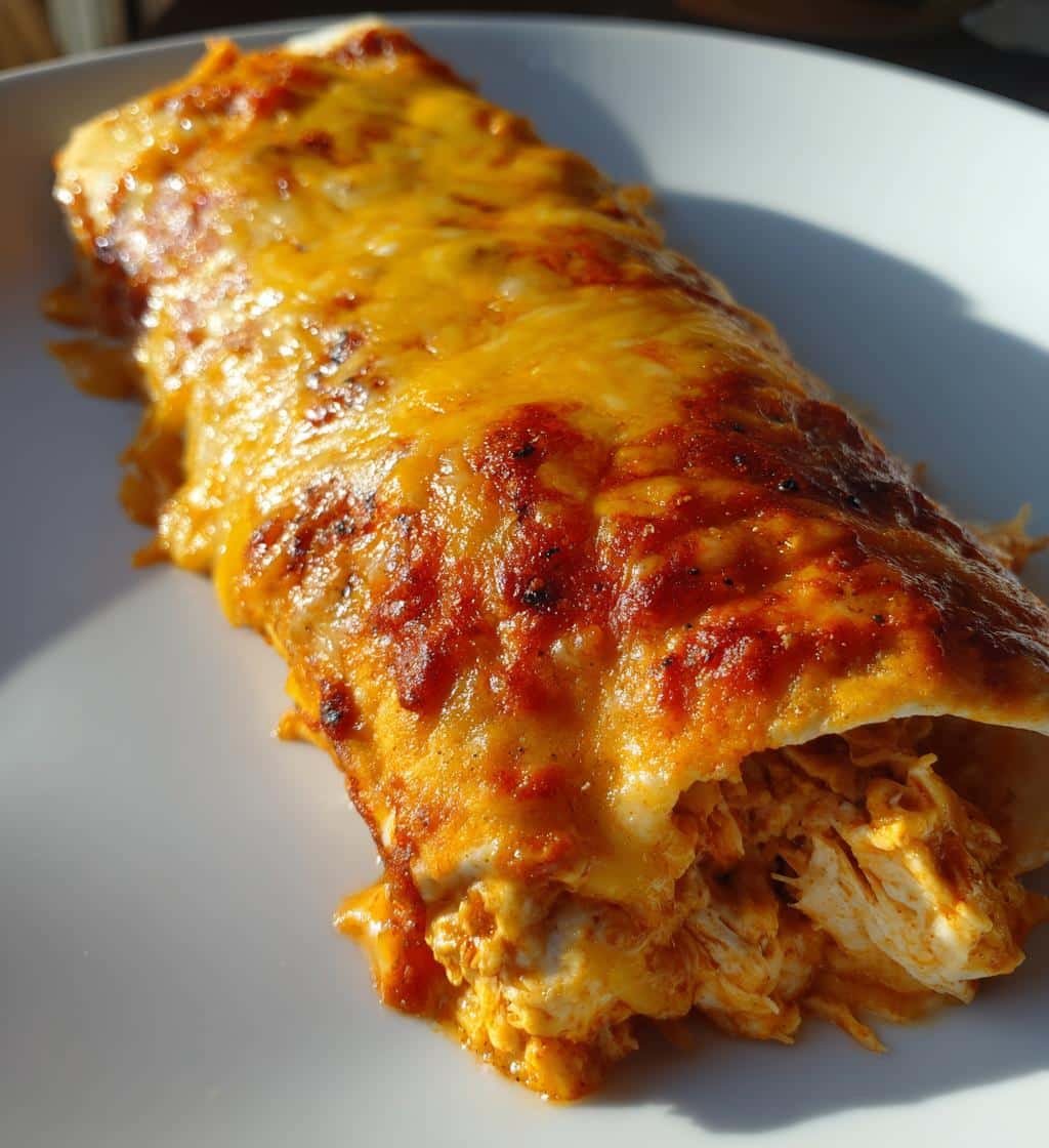 Air Fryer Easy Cheesy Chicken Enchiladas