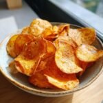 Air Fryer Easy Crispy Garlic & Black Pepper Chips
