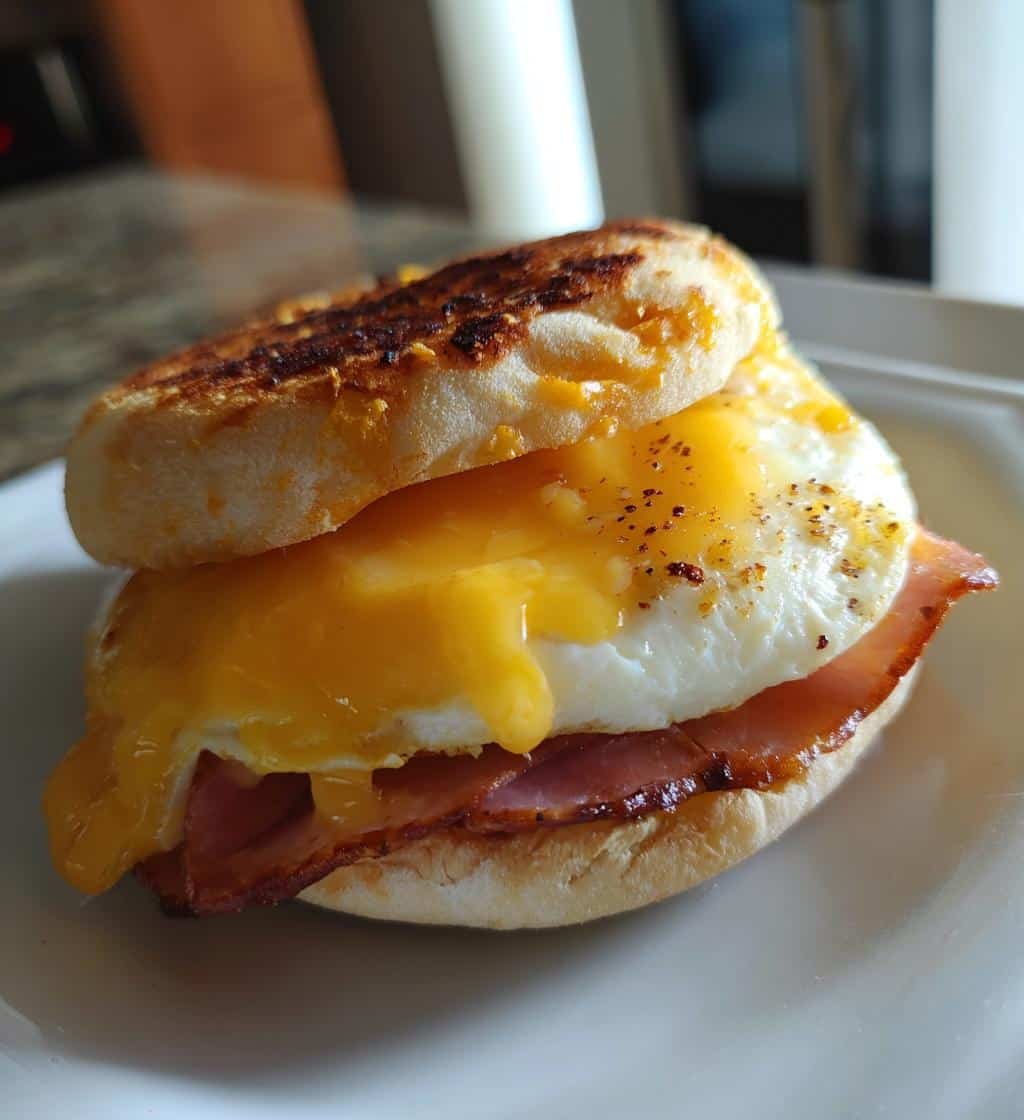 Air Fryer English Muffin Breakfast Sandwich - detail 1