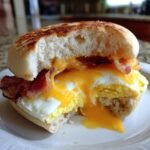 Air Fryer English Muffin Breakfast Sandwich