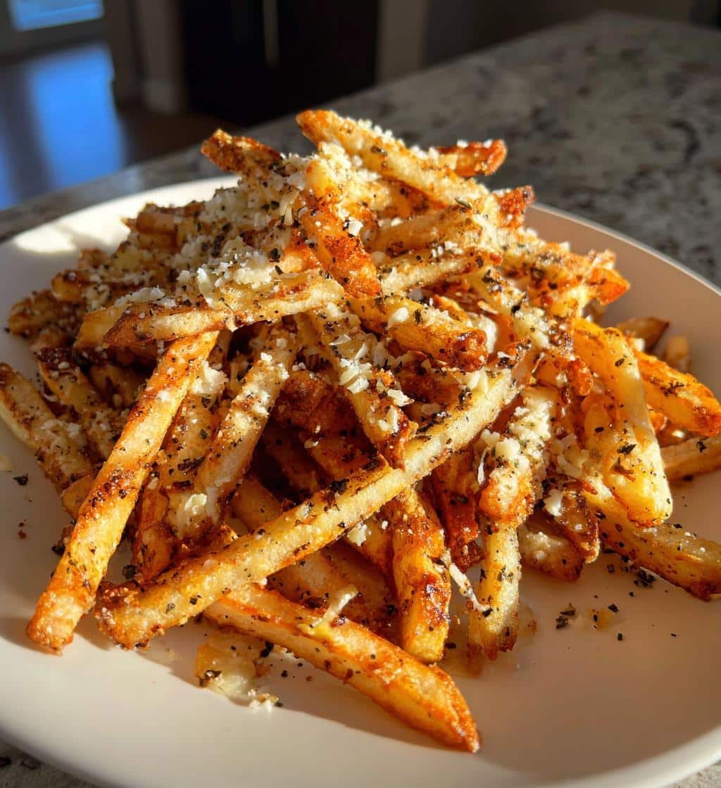 Irresistible Air Fryer Garlic Cacio e Pepe Fries in 20 Minutes 4 Air Fryer Garlic Cacio e Pepe Fries - detail 1