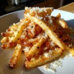 Air Fryer Garlic Cacio e Pepe Fries