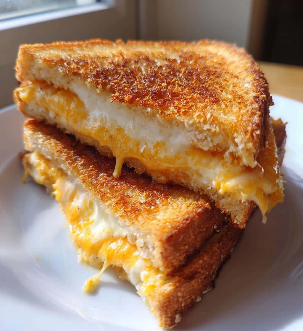 Air Fryer Gouda & Cheddar Grilled Cheese - detail 1