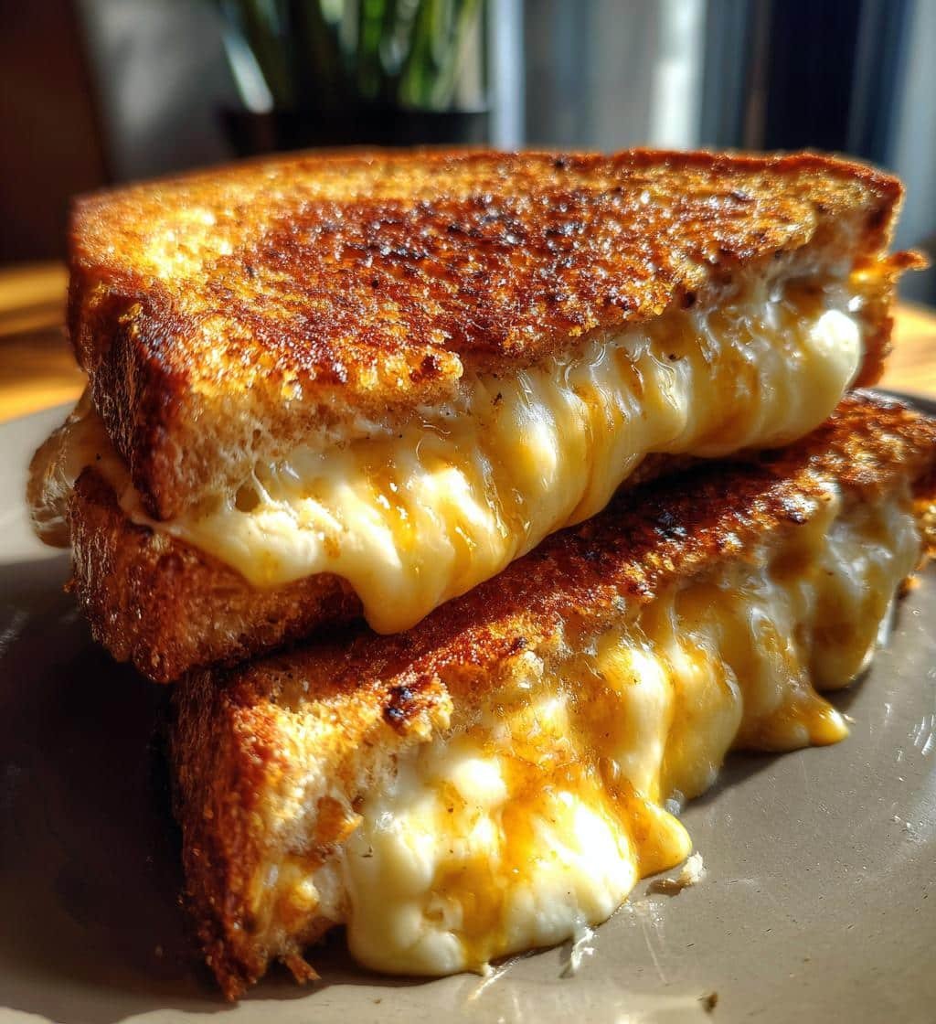 Air Fryer Grilled Cheese with Blue Cheese