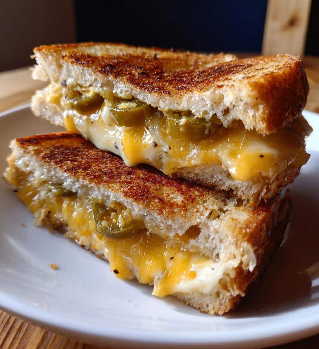 10-Minute Air Fryer Grilled Cheese with Pickled Jalapeños Perfection 4 Air Fryer Grilled Cheese with Pickled Jalapeños - detail 1