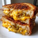 Air Fryer Grilled Cheese with Pickled Jalapeños