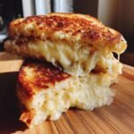 Air Fryer Grilled Cheese with Roasted Garlic