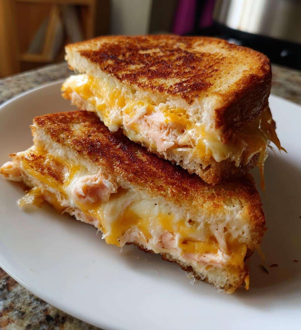 Air Fryer Grilled Cheese with Smoked Salmon