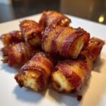 Air Fryer Homemade Bacon‑Wrapped Halloumi Sticks