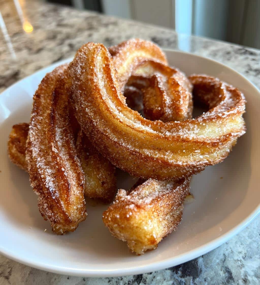 Air Fryer Homemade Cinnamon Roll Churros