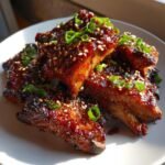 Air Fryer Homemade Sticky Asian Pork Ribs
