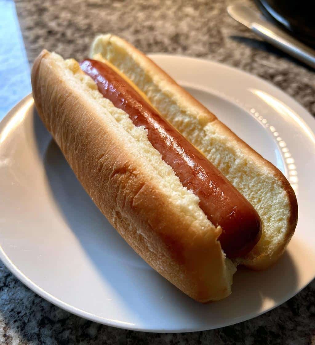 Crispy Air Fryer Hot Dog Plain in Just 8 Minutes 4 Air Fryer Hot Dog Plain - detail 1