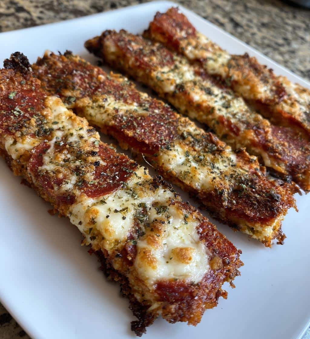 Air Fryer Keto Pepperoni Chip Sticks - detail 1