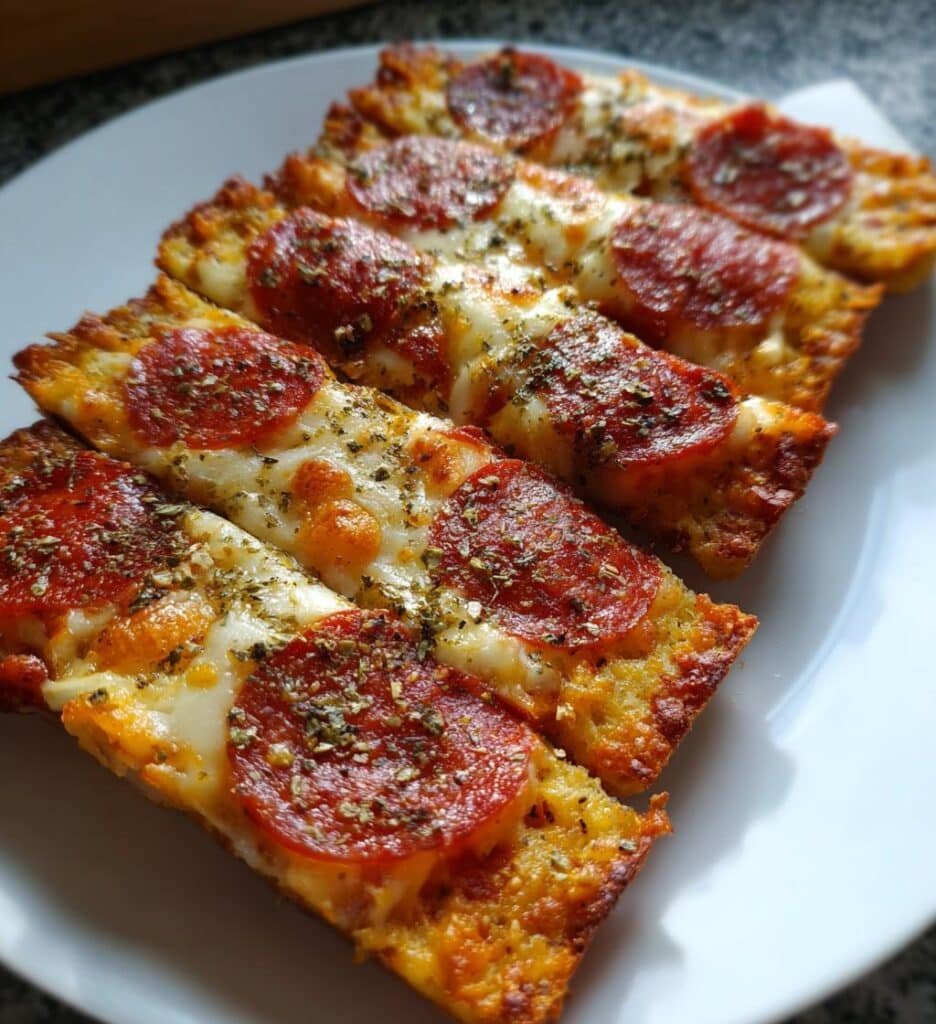 Air Fryer Keto Pepperoni Chip Sticks