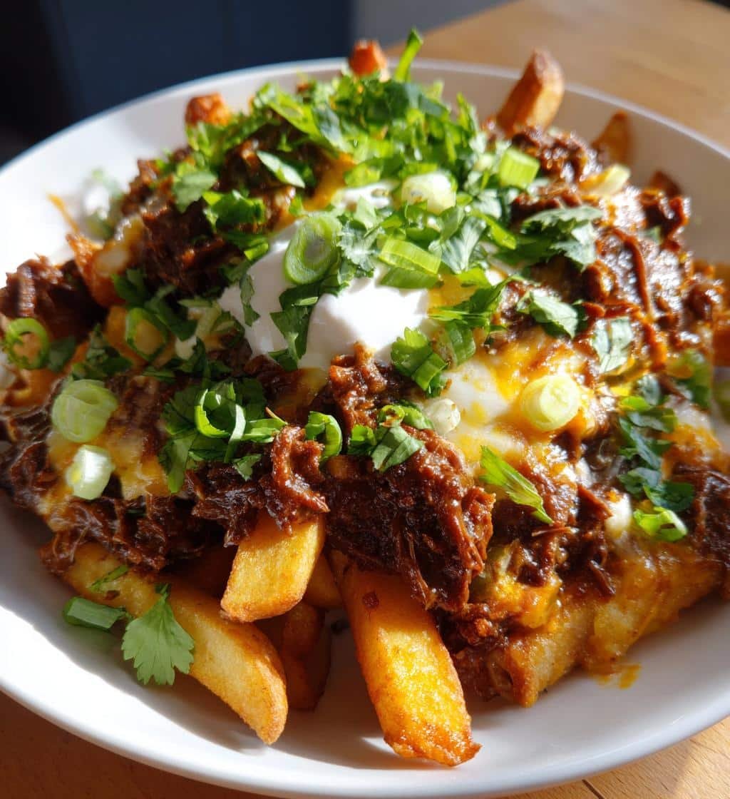 Air Fryer Loaded Malaysian Rendang Fries - detail 1