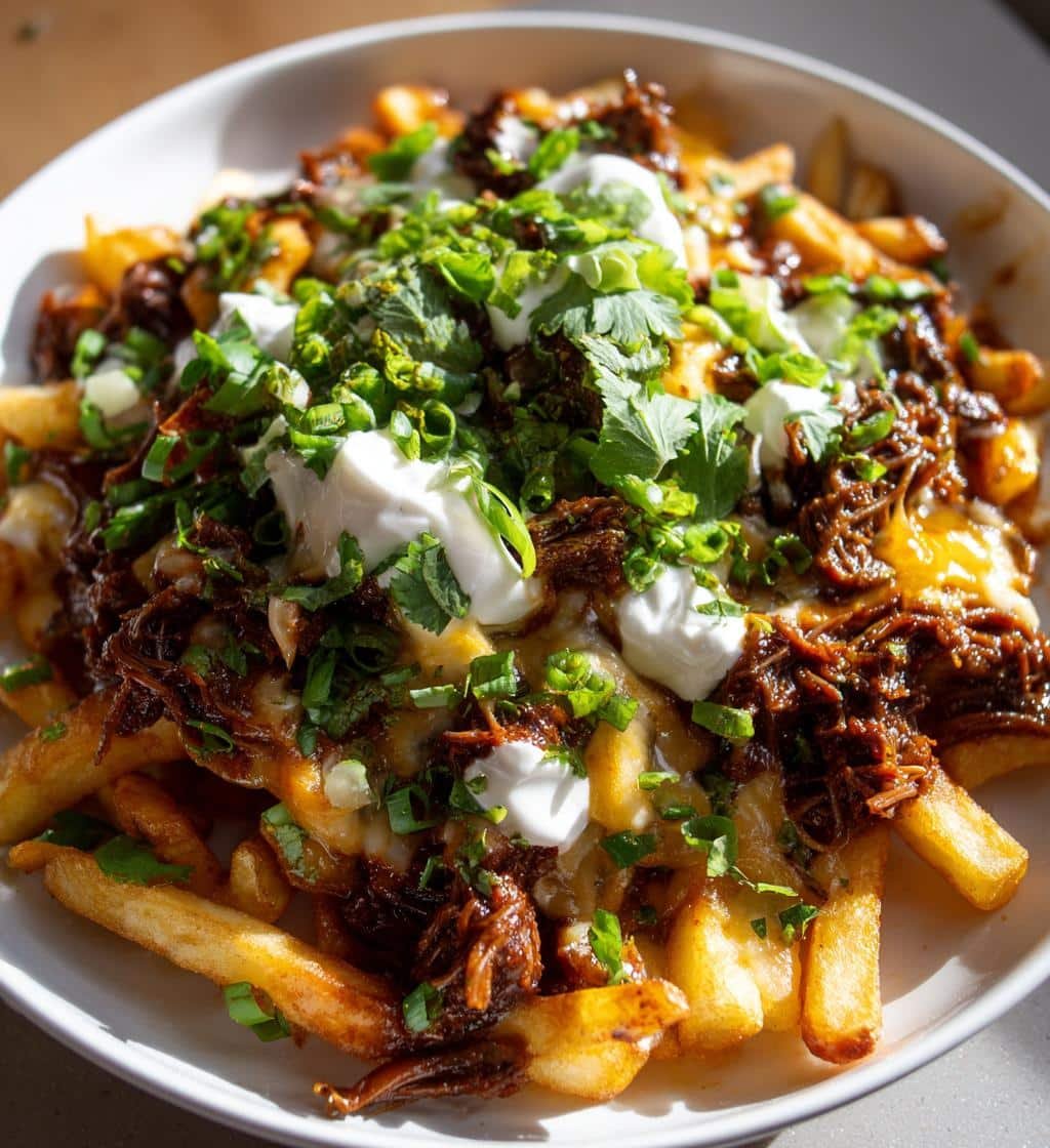 Air Fryer Loaded Malaysian Rendang Fries