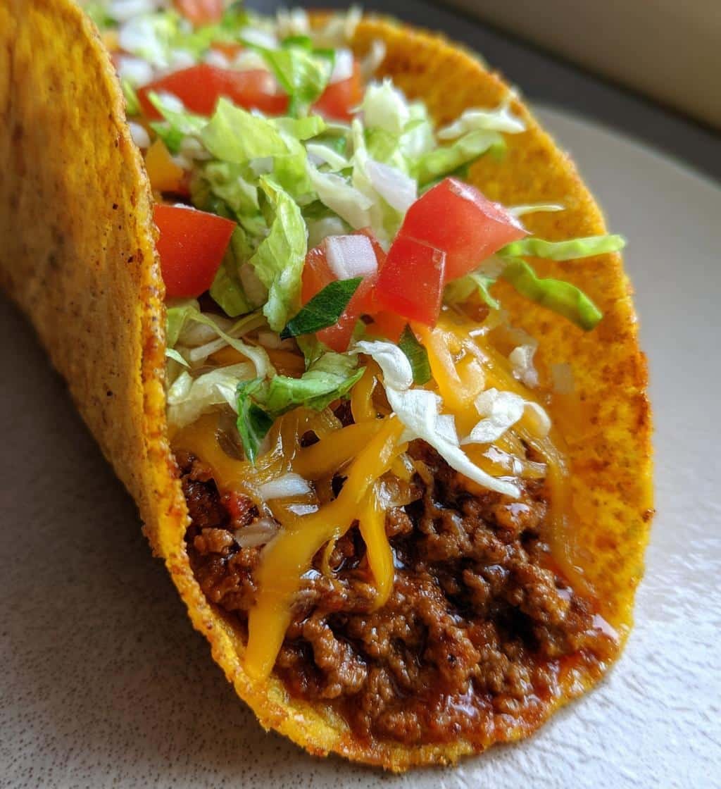 Air Fryer Low-Carb Tortilla Beef Taco