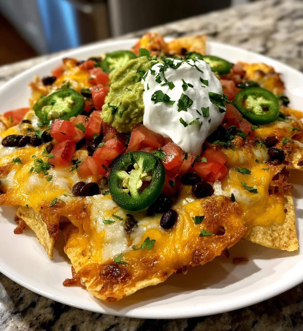 Air Fryer Nachos Loaded