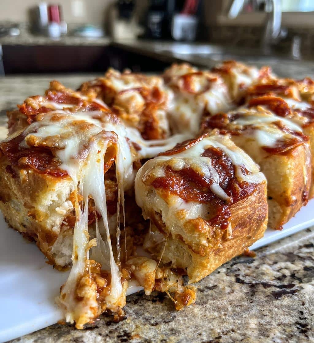 Air Fryer Pizza Stuffed Breadstick Pull-Apart - detail 1