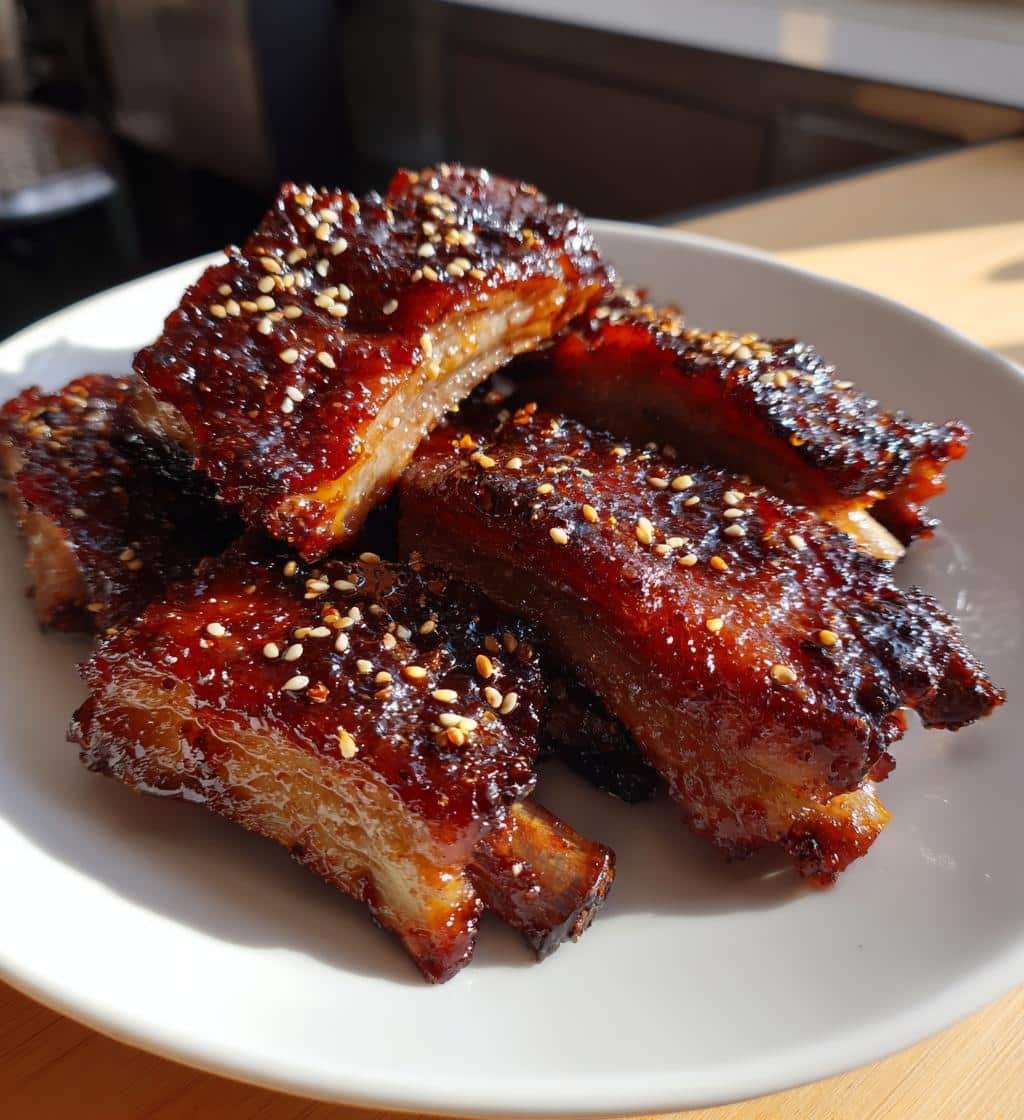 Air Fryer Pork Ribs  Korean Glazed - detail 1