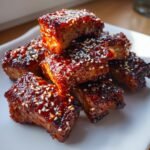 Air Fryer Pork Ribs Korean Glazed