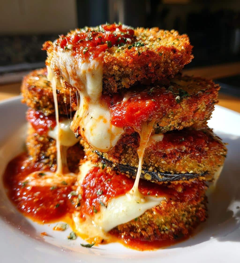 Air Fryer Quick Eggplant Parmesan - Veggie - detail 1