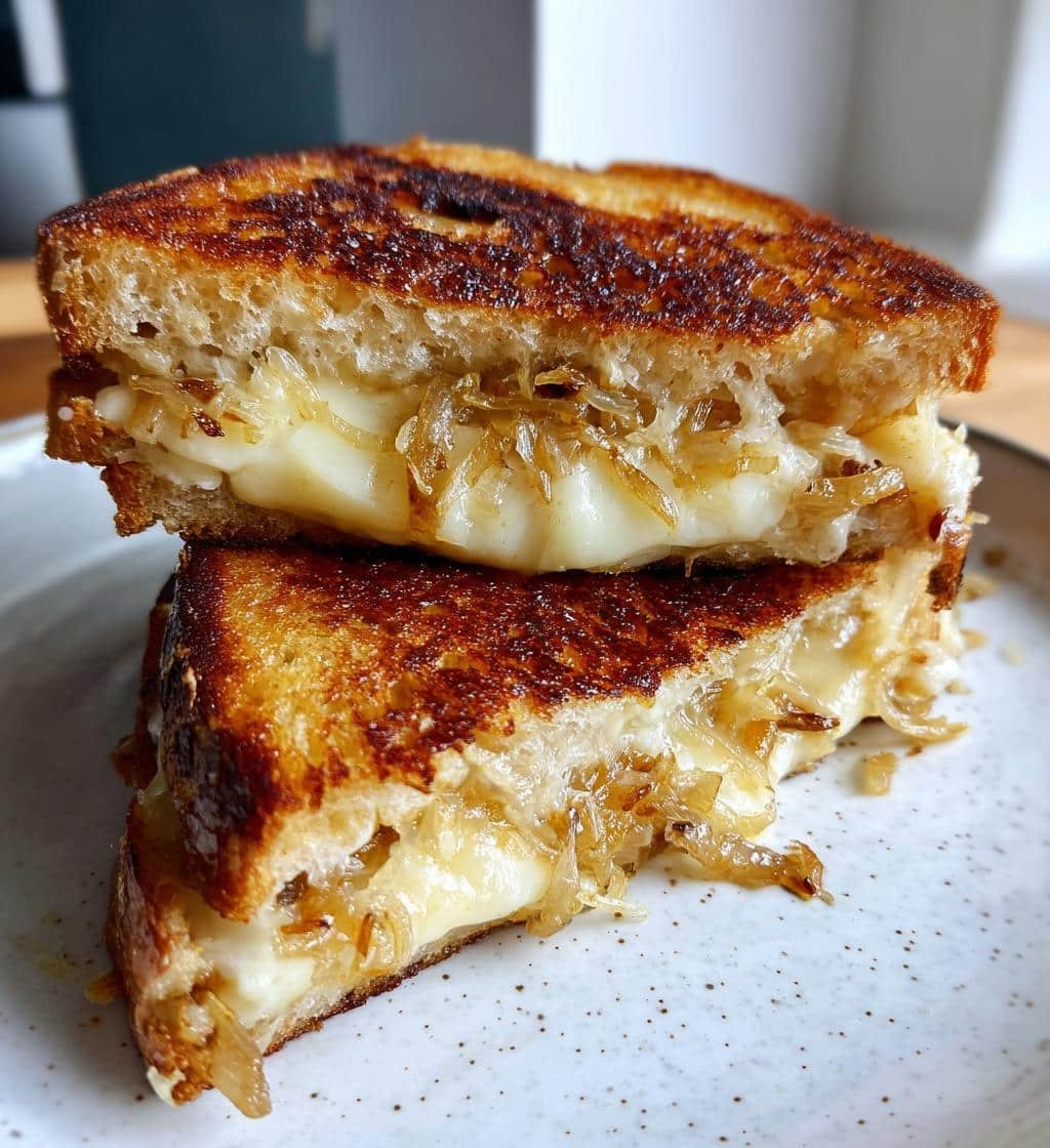 Air Fryer Quick French Onion Grilled Cheese Sandwich - detail 1